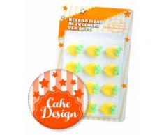 Decorazione in Zucchero per Dolci Limone Sapori Artigianali pz.12