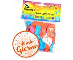 Palloncini Buon Compleanno Medium Givi Italia pz.25