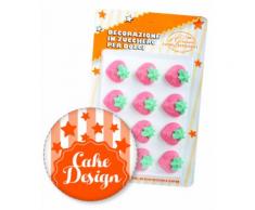 Decorazione in Zucchero per Dolci Fragola Sapori Artigianali pz.12