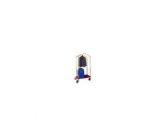 FORCAR Carrello portavaligie con appendiabiti PV4055