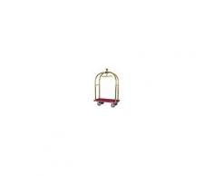 FORCAR Carrello portavaligie con appendiabiti PV2001