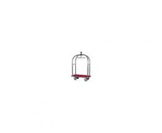 FORCAR Carrello portavaligie con appendiabiti PV2001I