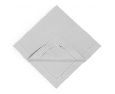 Maisons du monde 4 tovaglioli grigi in cotone 40 x 40 cm