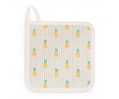 Maisons du monde Presina in cotone stampato ananas PINA