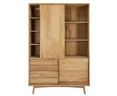 Maisons du monde Credenza a 4 cassetti in legno massello di quercia e mango Almond