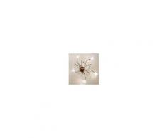 Due P Illuminazione Plafoniera dp-nadia pl5 60cm g9 33w alogena led metallo ruggine cristallo