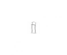 HOMEGARDEN Indossatore appendiabiti in acciaio cromato e legno servomuto bianco