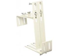 Siena Garden 678241 Supporto per fioriera regolabile, Bianco, Confezione da 2