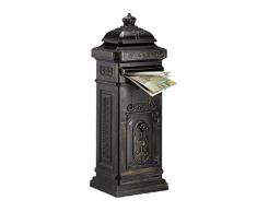 Relaxdays Cassetta Postale Modello Antico, HBT: 106 X 38 X 34 cm