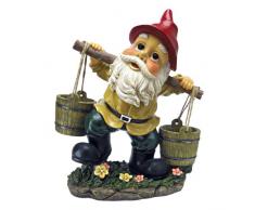 Design Toscano ql153320 Barney 2-buckets gnomo da giardino