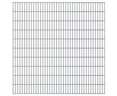 vidaXL Set Pannelli recinzione giardino 2D 2008x2030 mm 8 m grigio