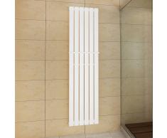 vidaXL Termosifone porta asciugamani 465 mm +Radiatore bianco 465mm x 1800mm
