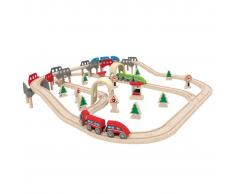 Hape Set Pista treno ferrovia High & Low E3701