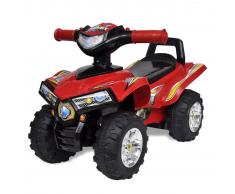 vidaXL Quad per bambini rosso con suoni e luci