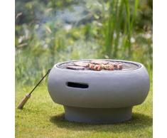BBGRILL Barbecue Portatile Grigio BBQ TUB-G