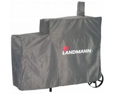 Landmann Copertura per Barbecue Premium L 130x60x120 cm Grigio 15708