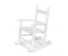 CHILDWOOD Sedia a Dondolo per Bambini Bianca RCKW2