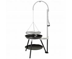 Landmann Barbecue a Carbone Treppiedi Geos 53 cm Nero e Argento 11064