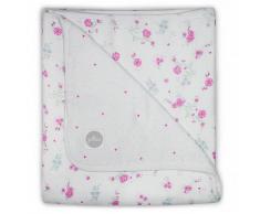 Jollein Coperta per Bambini Mussola con Fiori 120x120 cm Rosa 521-557-65058