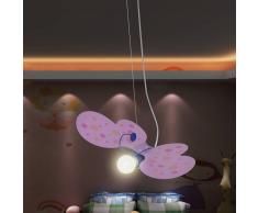 vidaXL Lampada pendente da soffitto per camera dei bambini modello farfalla