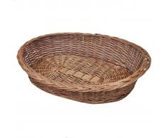 vidaXL Cesta per cani in vimini naturale 90 cm