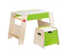 Hape Set E1015 Tavolino e sgabello bambini Station & Stool