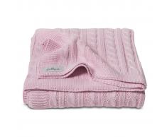 Jollein Coperta per Bambini a Maglia 100x150 cm Rosa 516-522-64896