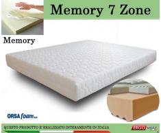 ErgoRelax Materasso Memory Mod. 7 Zone 90x190 Zone Differenziate Anallergico Sfoderabile - Ergorelax