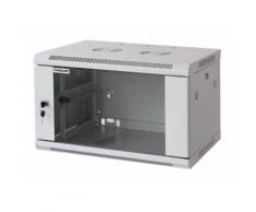 Armadio Rack 19" a muro 6 unità sezione unica prof. 600mm Grigio Intellinet I-CASE EW-2006G