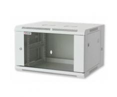 Armadio Rack 19" a muro 9 unità due sezioni Nero Intellinet I-CASE EW-3009BK