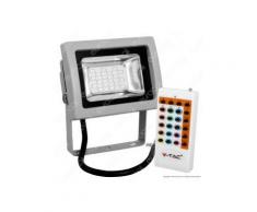 V-Tac VT-4711 RGB Multicolore Faretto LED 10W da Esterno con Telecomando Radiofrequenza - SKU 5894