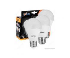 Wiva Tripack Lampadina LED E27 12W Bulb A60 - Confezione 3 Lampadine ⭐️PROMO 3X2⭐️