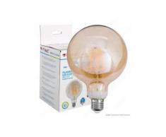 V-Tac VT-2018D Lampadina LED E27 8W Globo G125 Filamento Ambrata Dimmerabile - SKU 7155