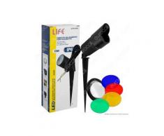 Life Faretto da Giardino LED 10W con Picchetto