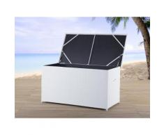 Cesta da giardino in rattan bianco - 160 cm - MODENA