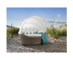 Divano da giardino - Sofa da giardino in rattan marrone chiaro - SYLT
