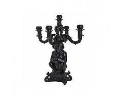 SELETTI CANDELABRO BURLESQUE THE WIZE CHIMPANZEE NERO
