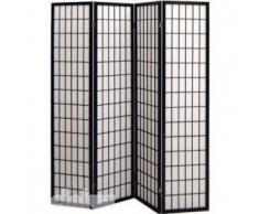 Separè - paravento modello tatami telaio colore nero