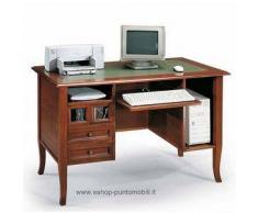 ART 226 Scrivania porta computer con piano in pelle