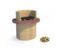 Barbecue Elyss. Alimentazione a pellet, carbonella e legna.