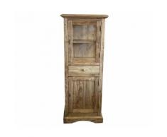 VETRINA IN LEGNO CON CASSETTI