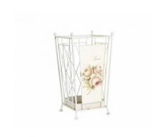 Portaombrelli bianco con rose Portaombrelli