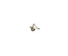Ideal Lux Applique id-lucciola ap1 r7s brunito lampada parete classica metallo specchio