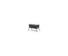 Alessi AF501 Barbecue a Carbonella con 2 Griglie in Acciaio Inox 28.5 x 27.5 cm