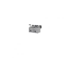 Friggitrice Elettrica da banco CSA 2 vasche con rubinetto di scarico Lt 15+15 Dimensioni 565 x 500 + 30 x 265 + 100 h mm Modello FE102R