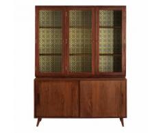 Credenza vintage 5 porte in legno massello di mango Lucette