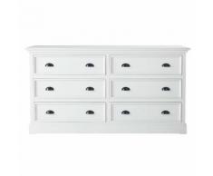 Cassettone bianco in legno L 160 cm Newport
