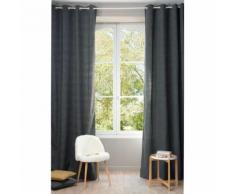 Tenda grigio carbone con occhielli 140 x 300 cm CHENILLE