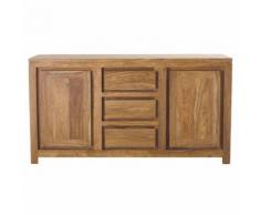 Credenza a 2 ante e 3 cassetti in massello di legno di sheesham Stockholm
