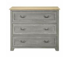 Cassettone a 3 cassetti grigio Honorine